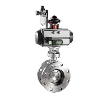 Valve de papillon pneumatique double action